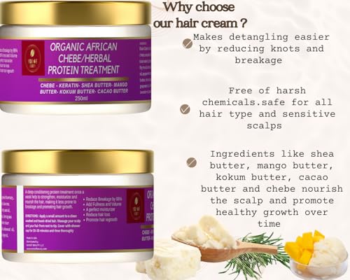 MAKOF BEAUTY Chebe Deep Conditioner - Nourishing Protein Treatment 8oz