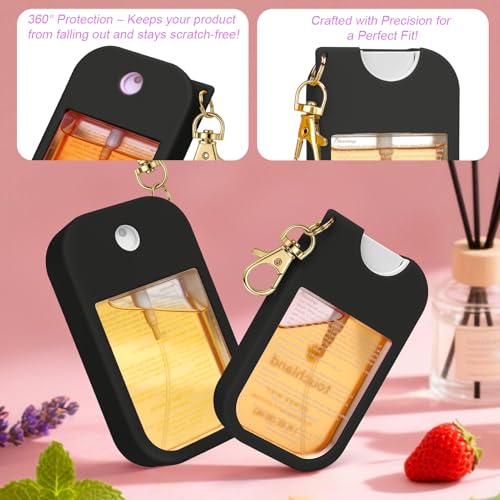 Silicone Hand Sanitizer Case with Keychain for Touchland