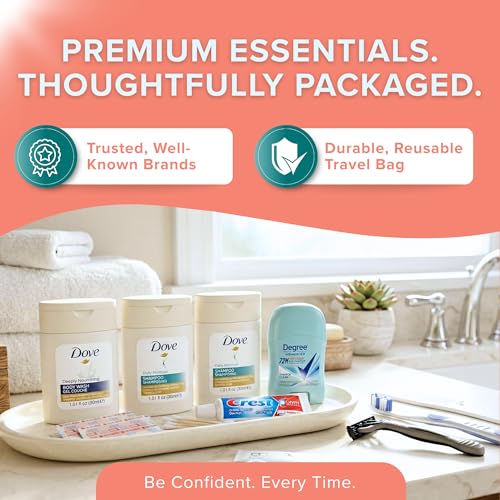 12-Piece TSA-Compliant Women's Travel Toiletry Kit