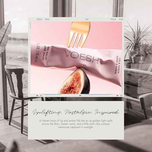 VOESH Vegan Hand Balm Fig & Amber 1 oz ? K-Beauty Korean Skincare Hand Cream for Dry Hands ? Non-Greasy Fast-Absorbing Moisturizer with Turmeric Mango Butter and Squalane ? Travel Size