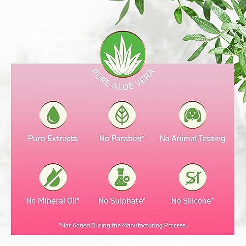 Aloe Vera Soothing Gel from freshly cut 100% Pure Aloe - Big 12oz - Vegan, Unscented - For Face, Skin, Hair, Sunburn relief (Hibiscus)