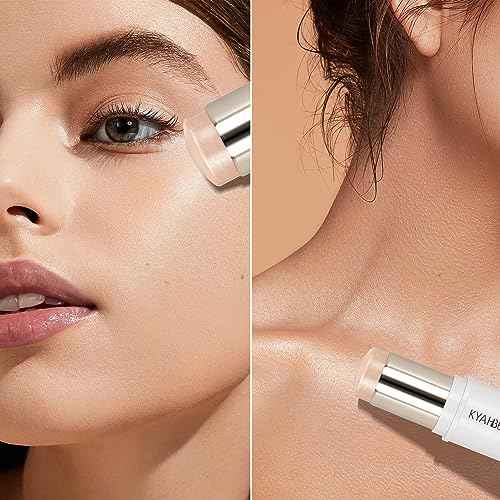 Dewy Highlighter Makeup 15g/0.53fl.Oz, Highlighter Makeup Stick for Face and Body, Radiant & Shimmer Glow, Buildable Color for All Day | Vegan & Cruelty-Free | Champagne Beige Gold