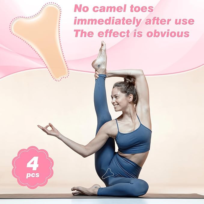 Camel Toe Concealer Silicone Covers for Women - 4 Pack Swimsuit Shaping Pads