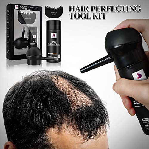 Hair Building Fibers for Thinning Hair - 3-in-1 Kit