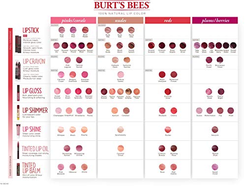 Burt's Bees 100% Natural Tinted Lip Balm, Sweet Violet with Shea Butter & Botanical Waxes - 1 Tube