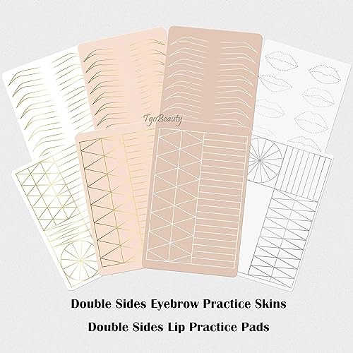 Microblading Practice Skin Pad - 5 Pack Double-Sided Eyebrow