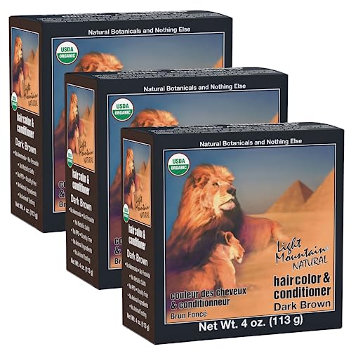 Light Mountain Henna Hair Color Dark Brown 4 Oz