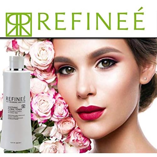 Refinee Soothing Alcohol-free Floral Face Toner with Hydrating and Firming Rose Water 6oz