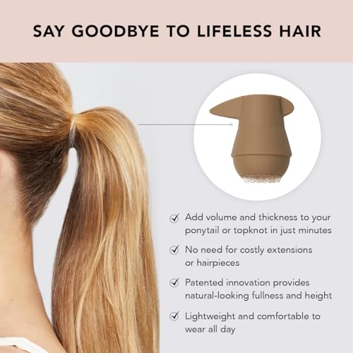 Kitsch PONYFULL Hair Volumizer Tool & Bun Maker - Blonde with 3 Ties