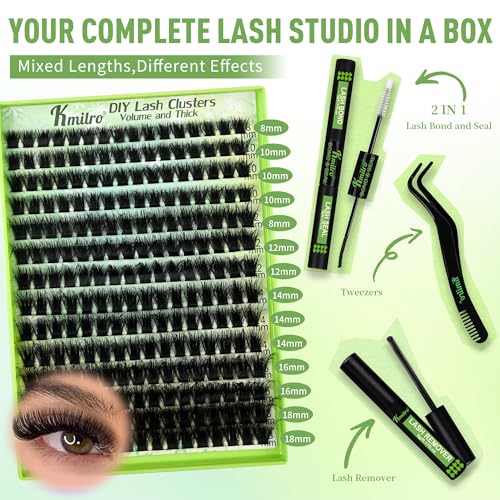 Lash Clusters Kit 8-18mm Volume Eyelash Extensions 224Pcs
