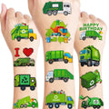 96 Garbage Truck Temporary Tattoos for Kids | Party Favors