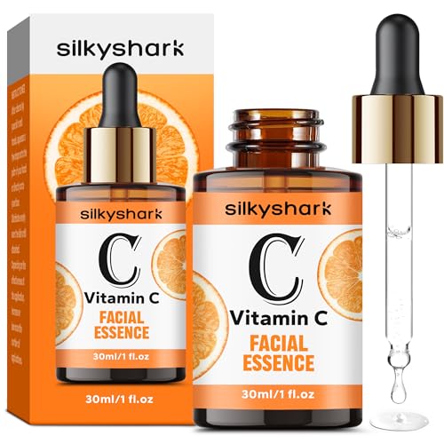 Vitamin C Serum (1 Fl, Oz), Antiaging Facial Essence & Eye Serum with Vitamin C, Hyaluronic Acid, Vitamin E Serums, Radiance Serums, Boosts Skin Collagen