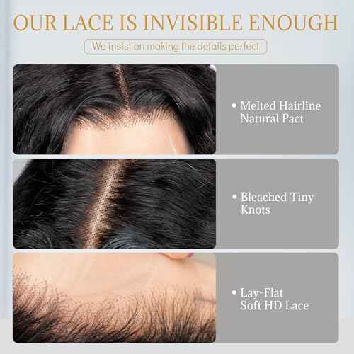 13x4 Lace Front Wig Human Hair Curly Wig 100% Virgin Human Hair Pre Plucked Wigs for Women with Natural Hairline Wet and Wavy Bob Wig 180 Density