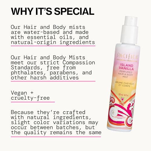 Pacifica Island Vanilla Hair & Body Mist - 6 oz
