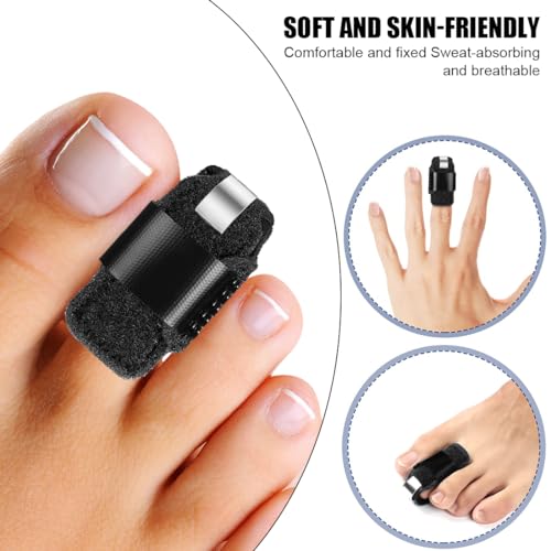 Linxiu Toe Splint for Broken & Hammer Toe Support, 2 Pack