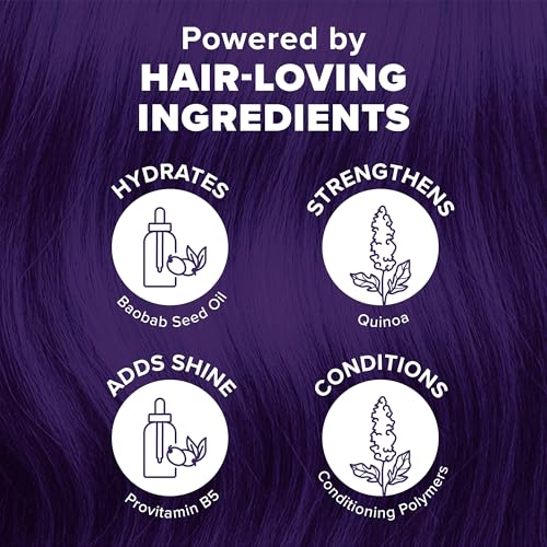 Splat Midnight Tanzanite Semi Permanent Hair Dye, No Bleach