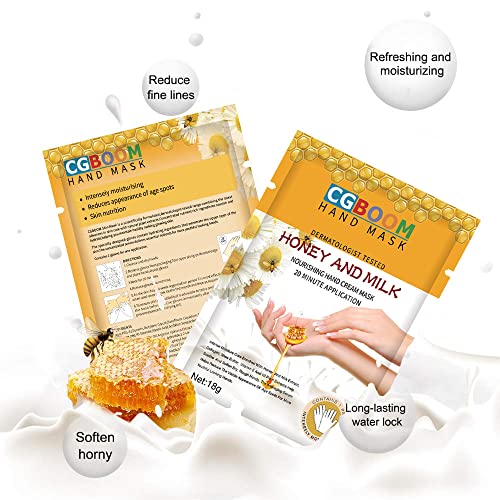 CGBOOM Moisturizing Hand Mask Gloves for Dry Hands - 5 Pairs Pack