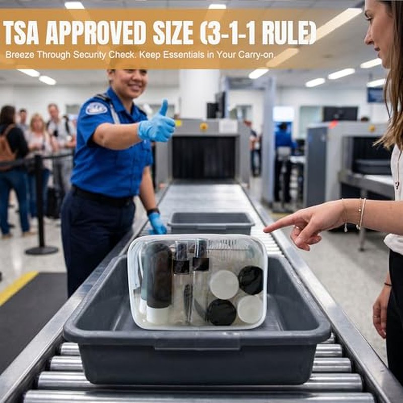 20 Pack TSA Approved Travel Bottles Set - Leak Proof Refillable