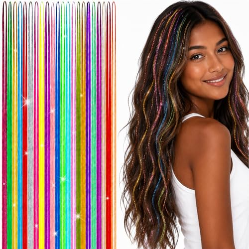Hair Tinsel Kit 22 Colors 8800 Strands with Tools