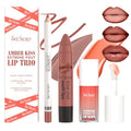 AOJUIGO Lip Liner & Lipstick Set - Velvet Matte & Gloss Finish