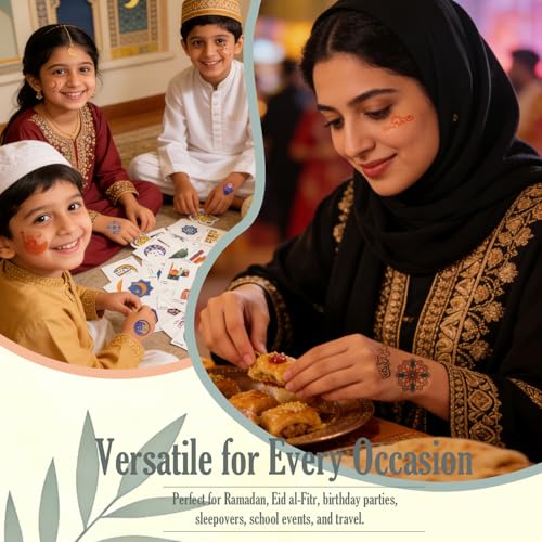 70pcs Waterproof Temporary Tattoos for Kids - 3-5 Days