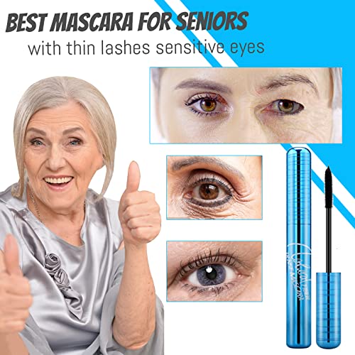 Mascara for Older Women 60+ | Hypoallergenic, Waterproof, Thinning Lashes