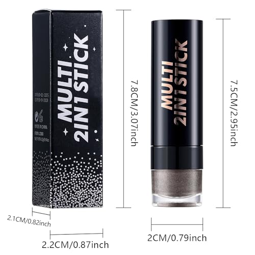 2-in-1 Eyeshadow & Eyeliner Stick - Waterproof Cream Twist-Up Pen