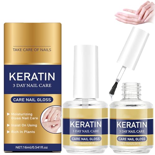 Keratin Nail Care Oil with Aloe Vera & Lavender – Cuticle & Nail Moisturizing Treatment, 16ml