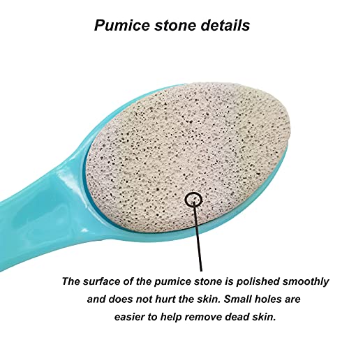 WAFJAMF Foot Stone Brush Exfoliating Brush Shower Foot Srubber with Pumice(1 PCS Blue）