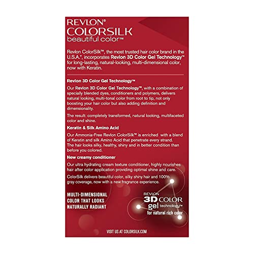 Revlon ColorSilk Hair Color, 30 Dark Brown 1 ea (Pack of 5)