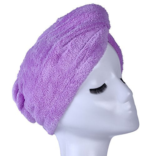 Microfiber Hair Towel Wrap - Ultra Absorbent Turban for Quick Drying