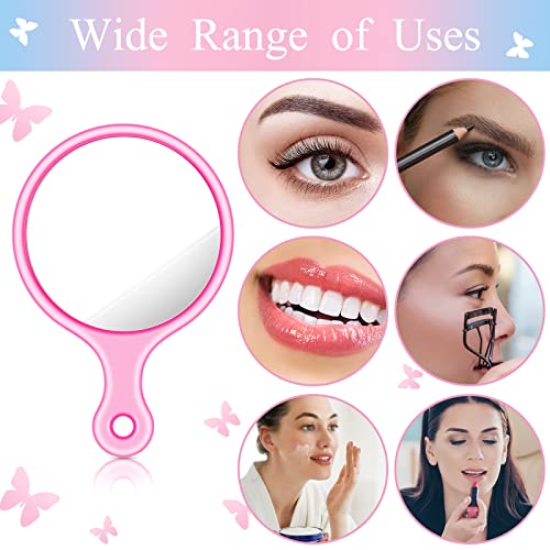 Yalikop 24 Pack Handheld Mirror with Handle, 2.4 x 1.6 Inch