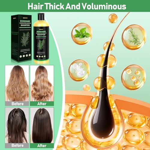 Organic Rosemary Shampoo for Hair Growth – Strengthens, Thickens | 500ml