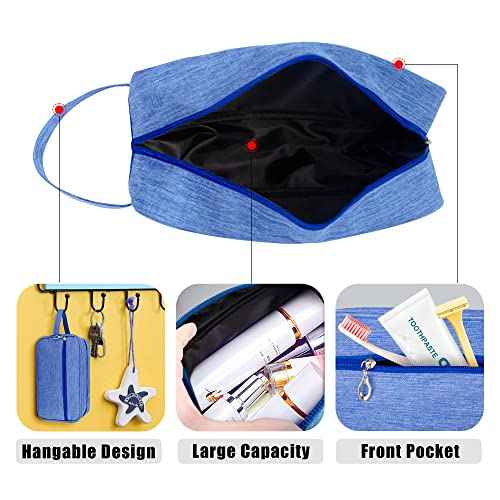 Toiletry Bag, Large Capacity Travel Bag for Toiletries, Waterproof Oxford Fabric Toiletry Organizer for Travel, Business Trips and Daily Use, Travel Essentials for Men or Women (Light Blue)