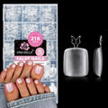 UNA GELLA Squoval Toe Nail Tips Full Cover 216Pcs - Double Matte, Natural Look