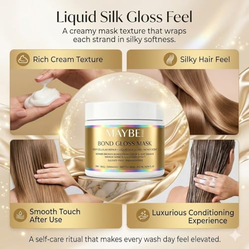 Paris Bond Gloss Hair Mask - Deep Repair & Moisture, 6.76 oz