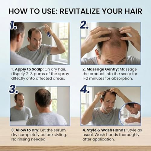 5% Minoxidil Hair Regrowth Spray for Men & Women - 2 oz