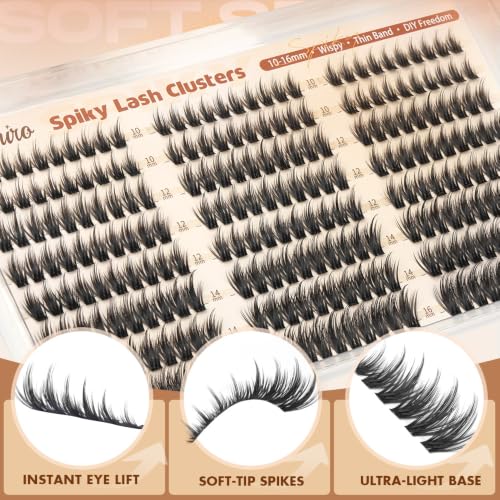 Spiky Wispy Lash Clusters 10-16mm - 240 Pcs DIY Extensions