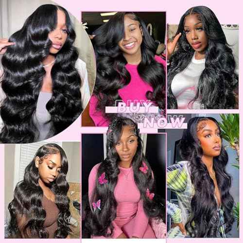 12A Human Hair Bundles Body Wave Bundles Human Hair 12 14 16 Inch 100% Unprocessed Brazilian Virgin Raw Weave 3 Bundles Real Natural Black Wavy Human Hair Extensions