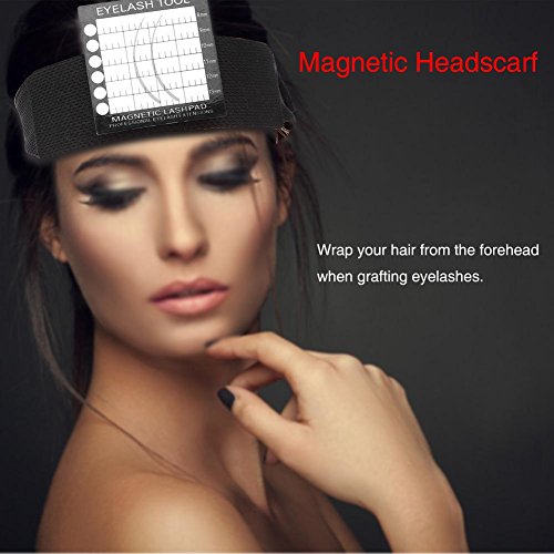 Semme Magnetic Headband for Eyelash Extensions with 4 Lash Pad Holders