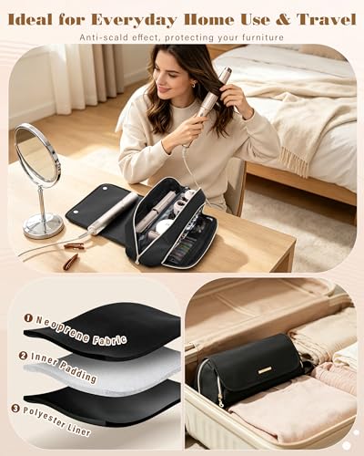 Marscamd Hair Tool Travel Bag with Heat Resistant Mat