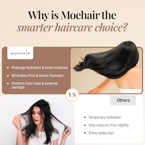 MOEHAIR Leave-in Conditioner Spray with Argan Oil 12 Fl Oz - Hair Detangler & Frizz Control