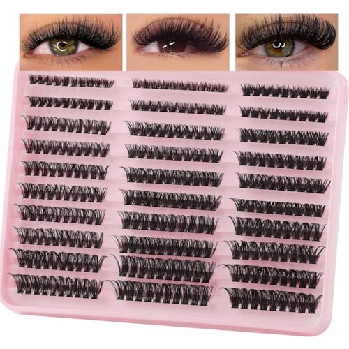 Lash Clusters 300PCS Mixed Volume Eyelash Extensions 8-16mm