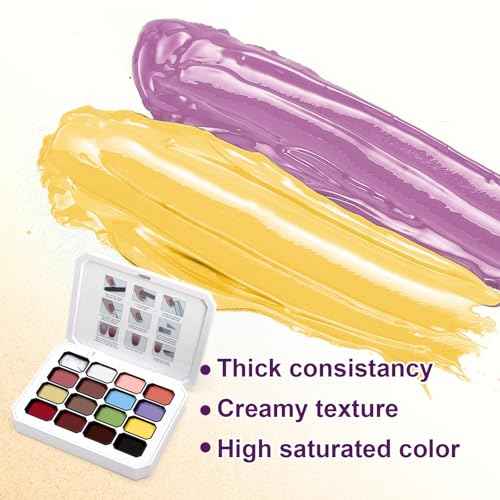 Gradient Painting Gel, 16 Colors Ombre Nail Polish for Pigmented Pat Painting Gel Nude White£¦Black Color French Manicure DIY Nail Art Long-lasting No-wipe DIY Palette VelvetSpectrum Studio