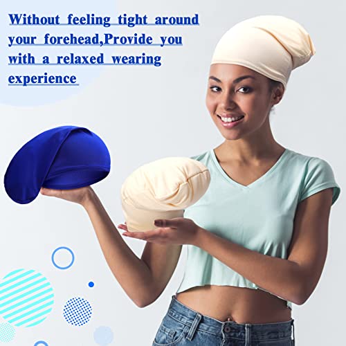 8-Pack Dreadlock Caps for Men, Spandex Loc Wraps