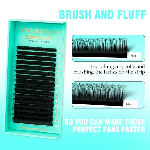 Shimmy-Free Matte Black Lash Extensions 0.03mm, C/CC/D Curl 8-15mm