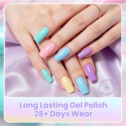 Beetles Pastel Gel Nail Polish Set - D Creme | Macaron Vibe 6 Colors