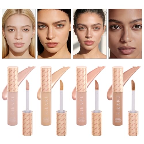 kikARU Liquid Concealer - Full Coverage, Dark Circles & Blemish Concealer