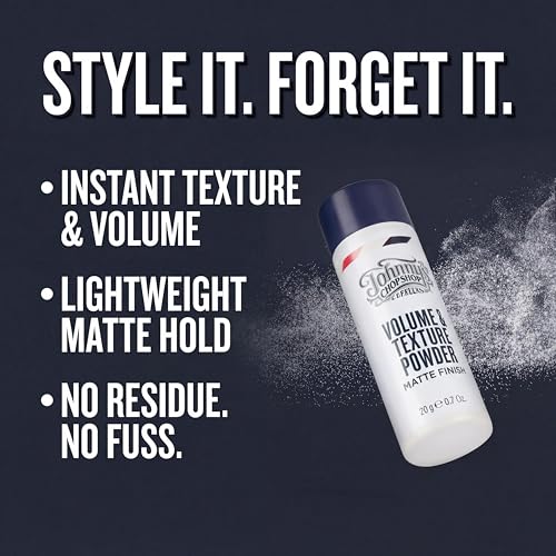 Men's Hair Styling Powder - Instant Volume & Matte Finish - Lightweight Root Volumizer - 20g