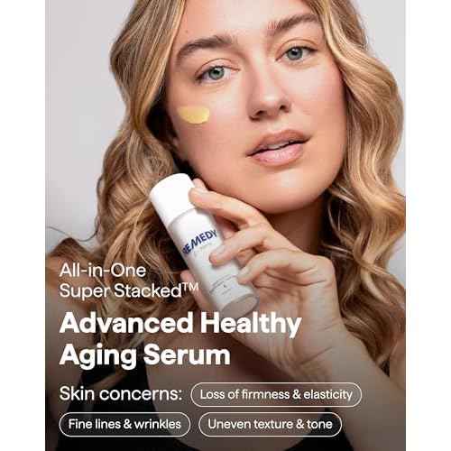 Remedy for Healthy Aging - Retinaldehyde, Resveratrol, Glycolic Acid, Argireline, Ferulic Acid, Matrixyl 3000 - Anti-Aging Treatment for Wrinkles, Uneven Texture & Tone - By Dermatologist Dr. Shah